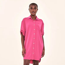 Charger l'image dans la galerie, Image 05: Uv Line Chemise Shirtdress Copenhagen Cherry Hot Pink Upf50+