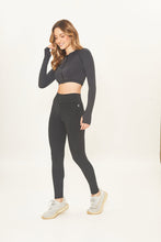 Afbeelding in galerij laden, Image 02: Uv Line Fitness Bas Legging Fit Aspen Black Upf50+