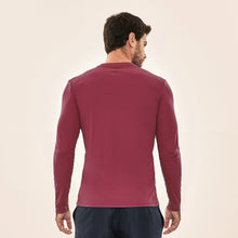 Afbeelding in galerij laden, Model Back: Uv Line T-Shirt Longsleeve Uvpro Masc Vermelho Queimado Upf50+
