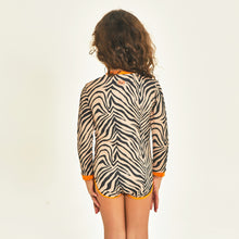 Afbeelding in galerij laden, Model Back: Uv Line Maillot De Bain Bébé Swimsuit Baby Zebra Upf50+