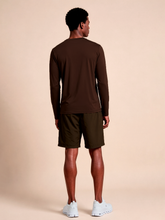 Charger l'image dans la galerie, Model Back: Uv Line T-Shirt Longsleeve New Fit Textura Masc Brown Upf50+