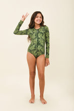 Afbeelding in galerij laden, Image 04: Uv Line Une Pièce Fille Girl Macae Folhagem Verde Upf50+