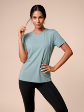 Charger l'image dans la galerie, Gallery: Uv Line Haut De Plage T-Shirt Uvpro Fem Green Water Upf50+