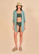 Afbeelding in galerij laden, Image 02: Uv Line Chemise Shirtdress Copenhagen Water Green Upf50+