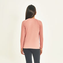 Afbeelding in galerij laden, Model Back: Uv Line T-Shirt Longsleeve Uprpo Inf Rose Upf50+