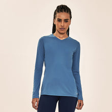 Afbeelding in galerij laden, Model Front: Uv Line T-Shirt Longsleeve Sport Fit Aco Upf50+