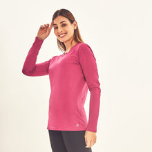 Afbeelding in galerij laden, Image 02: Uv Line T-Shirt Longsleeve Sport Fit Fuchsia Upf50+