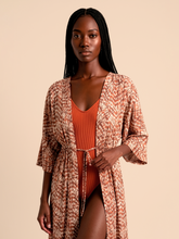 Afbeelding in galerij laden, Gallery: Uv Line Chemise Long Shirtdress Tie Dye Pitanga Upf50+
