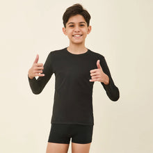Afbeelding in galerij laden, Image 04: Uv Line T-Shirt Longsleeve Uvpro Kids Black Upf50+
