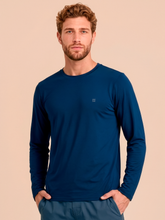 Charger l'image dans la galerie, Gallery: Uv Line T-Shirt Longsleeve Uvpro Masc Cobalt Upf50+
