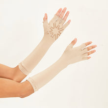 Afbeelding in galerij laden, Image 05: Uv Line Gants Long Gloves Uni Chocolate Upf50+
