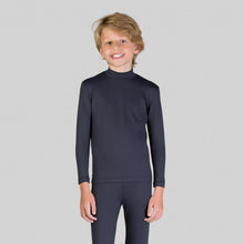 Afbeelding in galerij laden, Gallery: Uv Line T-Shirt Rash Guard Kids High-Neck Black Upf50+
