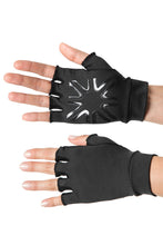 Afbeelding in galerij laden, Model Front: Uv Line Gants Short Gloves Uni Black Upf50+
