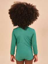 Charger l'image dans la galerie, Model Back: Uv Line Maillot De Bain Bébé Baby Longsleeve Swimsuit Deep Sea Upf50+
