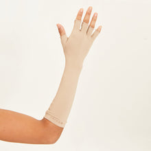 Afbeelding in galerij laden, Image 02: Uv Line Gants Long Gloves Uni Chocolate Upf50+
