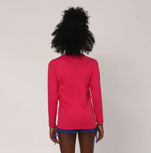 Charger l'image dans la galerie, Model Back: Uv Line T-Shirt Longsleeve Uvpro Kids Pink Upf50+
