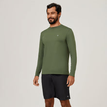 Afbeelding in galerij laden, Image 02: Uv Line T-Shirt Longsleeve Uvpro Green Militar Upf50+
