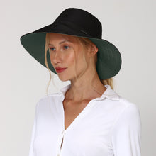 Afbeelding in galerij laden, Image 02: Uv Line Chapeau Souple/Capeline Hat San Diego Fem Black Green Upf50+
