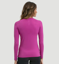 Afbeelding in galerij laden, Model Back: Uv Line T-Shirt Longsleeve Uvpro Fem Pink Upf50+
