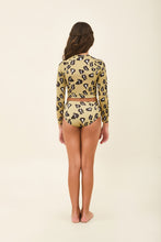 Afbeelding in galerij laden, Model Back: Uv Line Une Pièce Fille Girl Bikini Hot Pant Jaguar Upf50+
