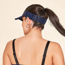 Afbeelding in galerij laden, Model Back: Uv Line Visière Elastic Visor Navy Blue Upf50+
