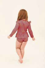 Afbeelding in galerij laden, Model Back: Uv Line Maillot De Bain Bébé Baby Shine Malva Up50+
