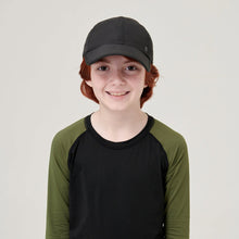 Afbeelding in galerij laden, Model Front: Uv Line Casquette Cap Teens Colors Inf Black Upf50+
