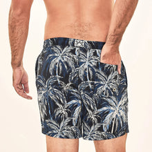 Afbeelding in galerij laden, Model Back: Uv Line Short De Bain Short Acqua Coqueiros Marinho Upf50+
