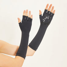 Afbeelding in galerij laden, Image 05: Uv Line Gants Long Gloves Uni Black Upf50+
