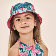 Charger l'image dans la galerie, Model Front: Uv Line Bob Napoli Kids Hibiscus Upf50+
