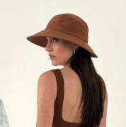 Afbeelding in galerij laden, Product Front: Uv Line Chapeau Souple/Capeline Lyon Conhaque Upf50+
