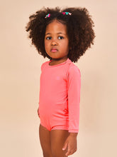 Afbeelding in galerij laden, Image 03: Uv Line Maillot De Bain Bébé Baby Longsleeve Swimsuit Coral Upf50+
