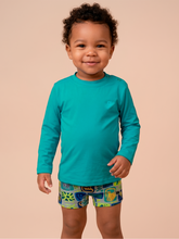 Afbeelding in galerij laden, Gallery: Uv Line T-Shirt Longsleeve Baby Green Sea Upf50+
