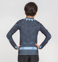 Afbeelding in galerij laden, Model Back: Uv Line T-Shirt Acqua Pantera Negra V20 Ml Inf Estampa
