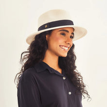 Afbeelding in galerij laden, Image 02: Uv Line Chapeau Panama Hat Shanghai Imp Uni White Black Upf50+
