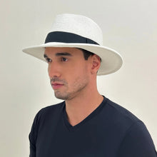 Afbeelding in galerij laden, Image 06: Uv Line Chapeau Panama Hat Shanghai Imp Uni White Black Upf50+
