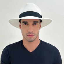 Afbeelding in galerij laden, Image 05: Uv Line Chapeau Panama Hat Shanghai Imp Uni White Black Upf50+
