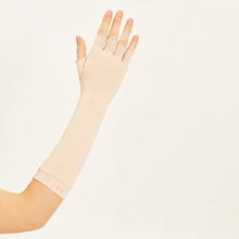 Afbeelding in galerij laden, Image 02: Uv Line Gants Long Gloves Uni Beige Upf50+
