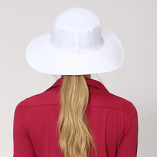 Afbeelding in galerij laden, Model Back: Uv Line Chapeau Souple/Capeline Hat Lyon Nac L Fem White Upf50+
