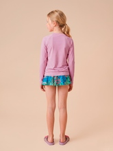 Afbeelding in galerij laden, Model Back: Uv Line T-Shirt Longsleeve Uvpro Kids Rose Upf50+
