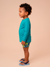 Afbeelding in galerij laden, Image 03: Uv Line T-Shirt Longsleeve Baby Green Sea Upf50+
