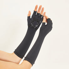 Afbeelding in galerij laden, Image 06: Uv Line Gants Long Gloves Uni Black Upf50+
