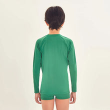 Afbeelding in galerij laden, Model Back: Uv Line T-Shirt Longsleeve Uvpro Kids Verde Brasil Upf50+
