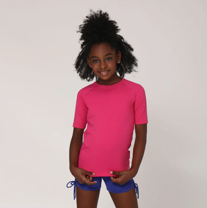 Camiseta Kids Uvpro Mc Roze UPF50+