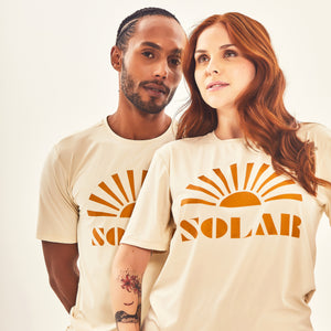 Solar gebroken wit T-shirt met UPF50+