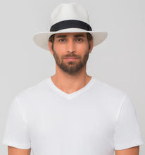 Afbeelding in galerij laden, Image 04: Uv Line Chapeau Panama Chapeu Shanghai Imp Uni Branco/Preto
