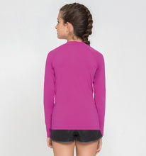 Afbeelding in galerij laden, Model Back: Uv Line T-Shirt Kids Fpu50+ Uvpro Long Sleeve T-Shirt Pink Uv
