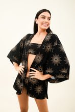 Afbeelding in galerij laden, Gallery: Uv Line Vêtement De Plage Kimono Shine-Preto Upf50+
