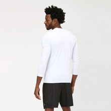 Afbeelding in galerij laden, Model Back: Uv Line T-Shirt Men Fpu50+ Uvpro Long Sleeve T-Shirt White Uv
