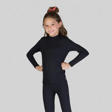 Afbeelding in galerij laden, Image 03: Uv Line T-Shirt Rash Guard Kids High-Neck Black Upf50+
